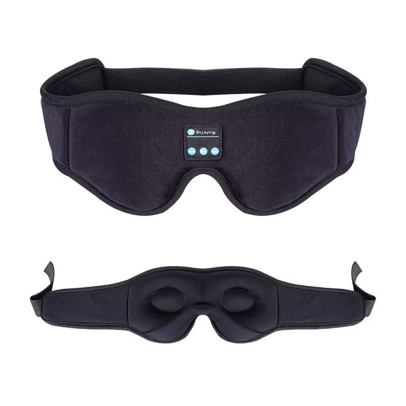 Bluetooth Sleeping Headphones 3D Eye Mask Wireless Headband Soft Elastic Comfortable Music Earphones Sleep Mask for Travel Nap