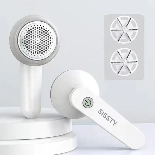 Rechargeable Fabric Shaver with 2 Replaceable Stainlesssteel 6-Leaf Blades(1 Free Extra Included) I Lint Removerwith 3-Speed Settings - Efficient Sweater and Lint Shaver Forclothes, Removing Fuzz, Lint Balls, Pills, Andhairballs.Christmas Gift.
